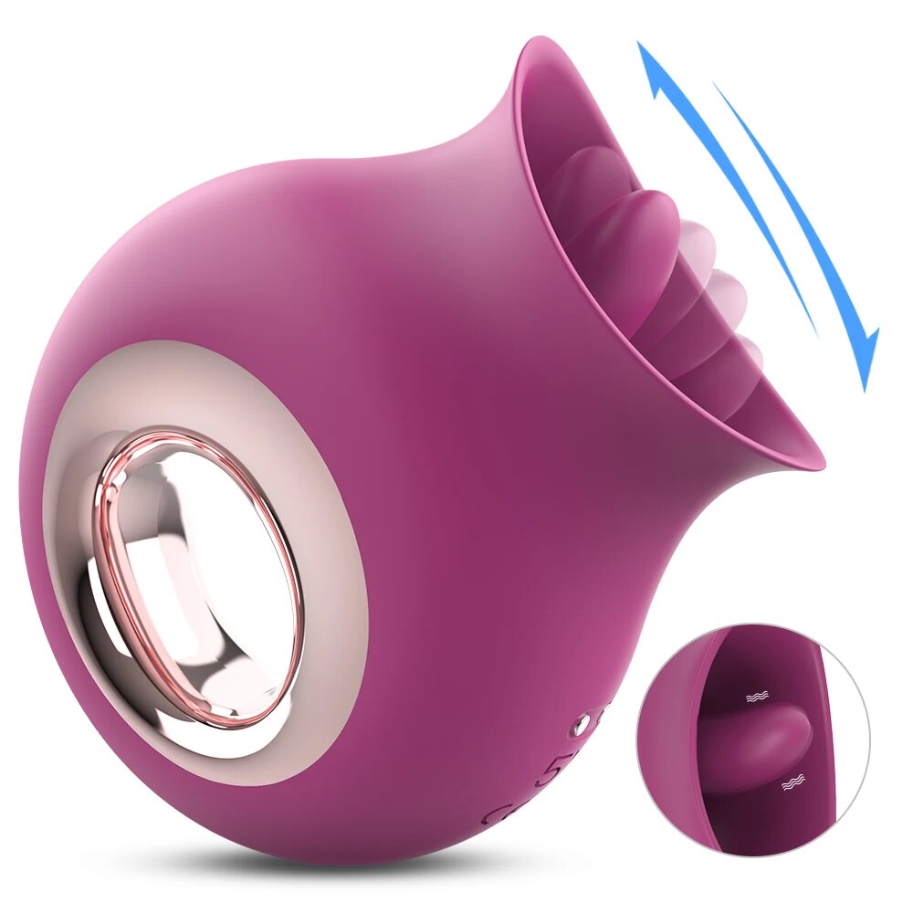 Clitoral Sucking Vibrator for Women Licking Tongue Sex Toy Nipple Stimulator
