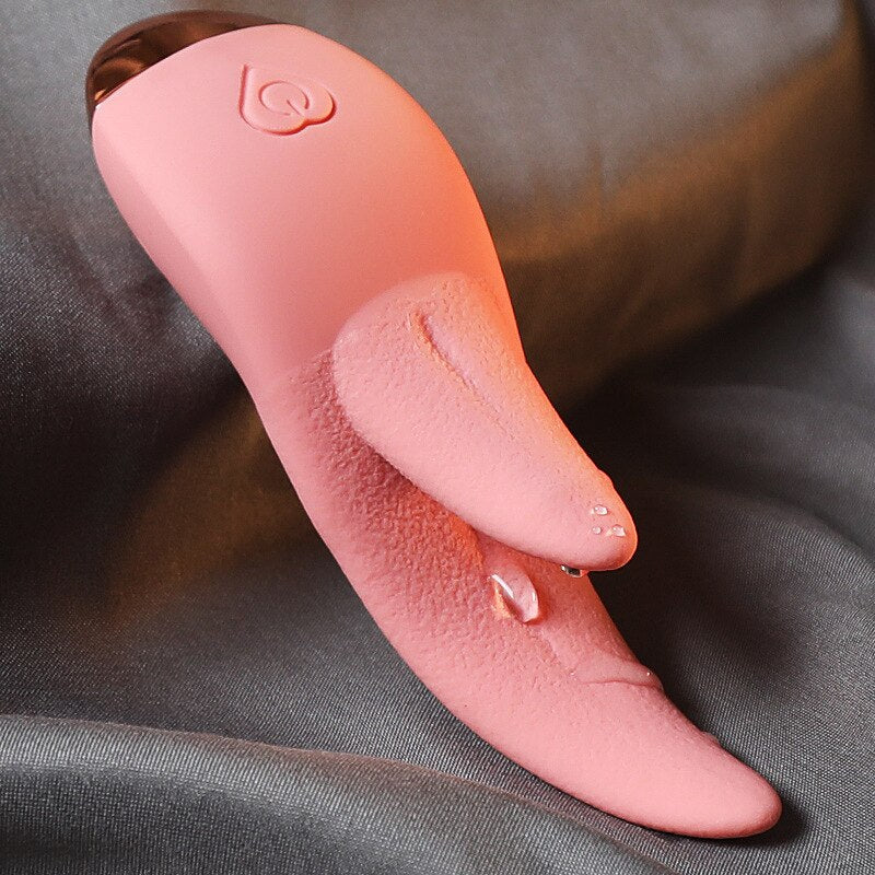 คู่ลิ้นเลียเครื่องอุ่นผู้หญิง G Spot Clitoris ช่องคลอด Anal หัวนมกระตุ้นเซ็กซ์ทอยหญิง Masturbator