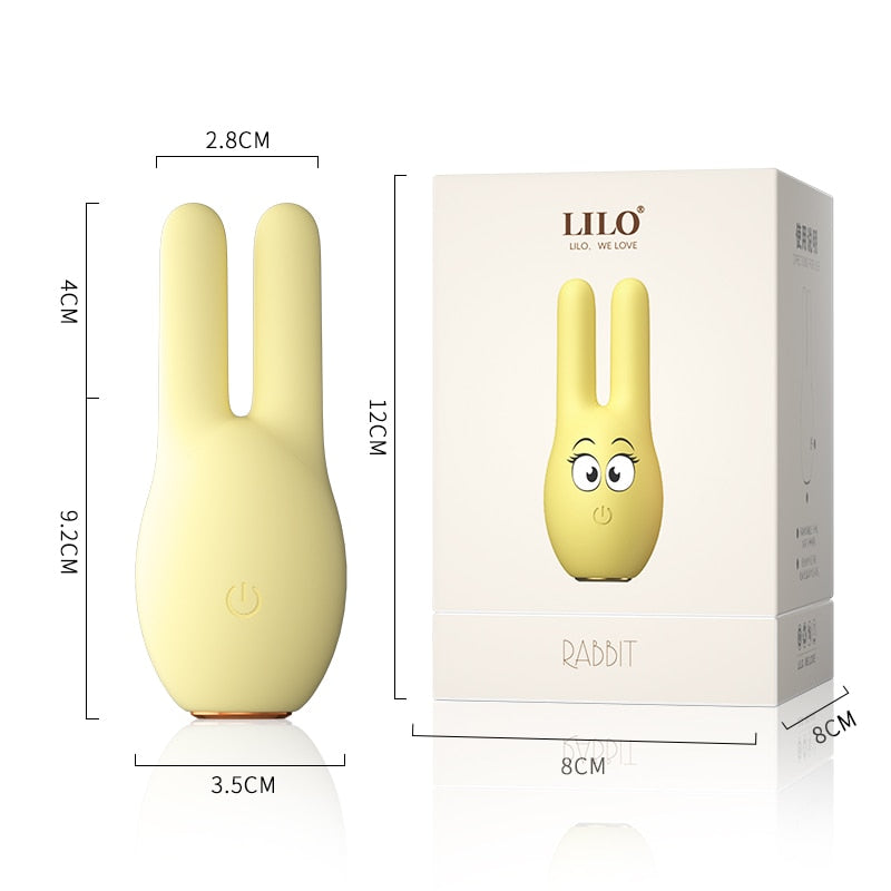 กระต่าย Vibrator G-Spot Masssage ของเล่นสำหรับหัวนมผู้หญิง Clamp Clitoris Vagina Stimulator หญิง Masturbator