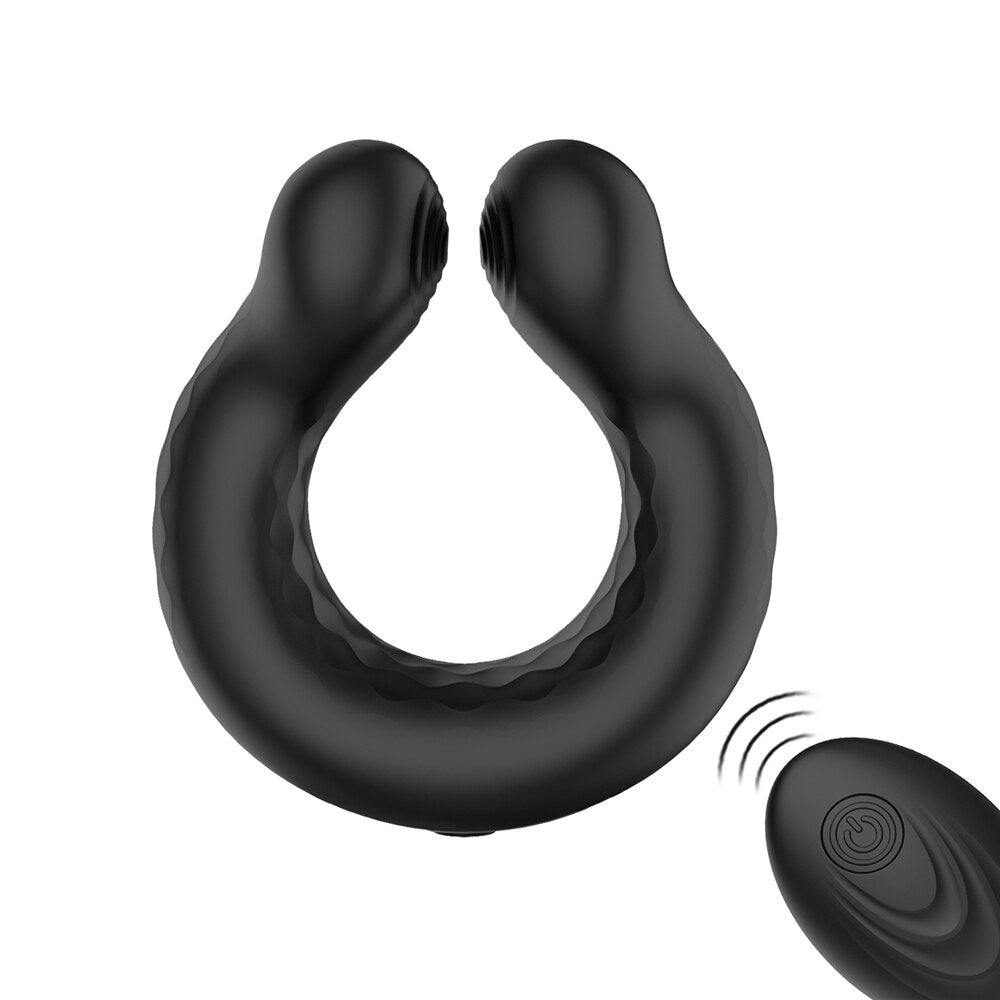 รีโมทคอนโทรลไร้สาย Penis Vibrator แหวนสำหรับชาย Delay Ejaculation Vibrating Cock แหวนชาย Masturbator เซ็กซ์ทอยสำหรับผู้ใหญ่18