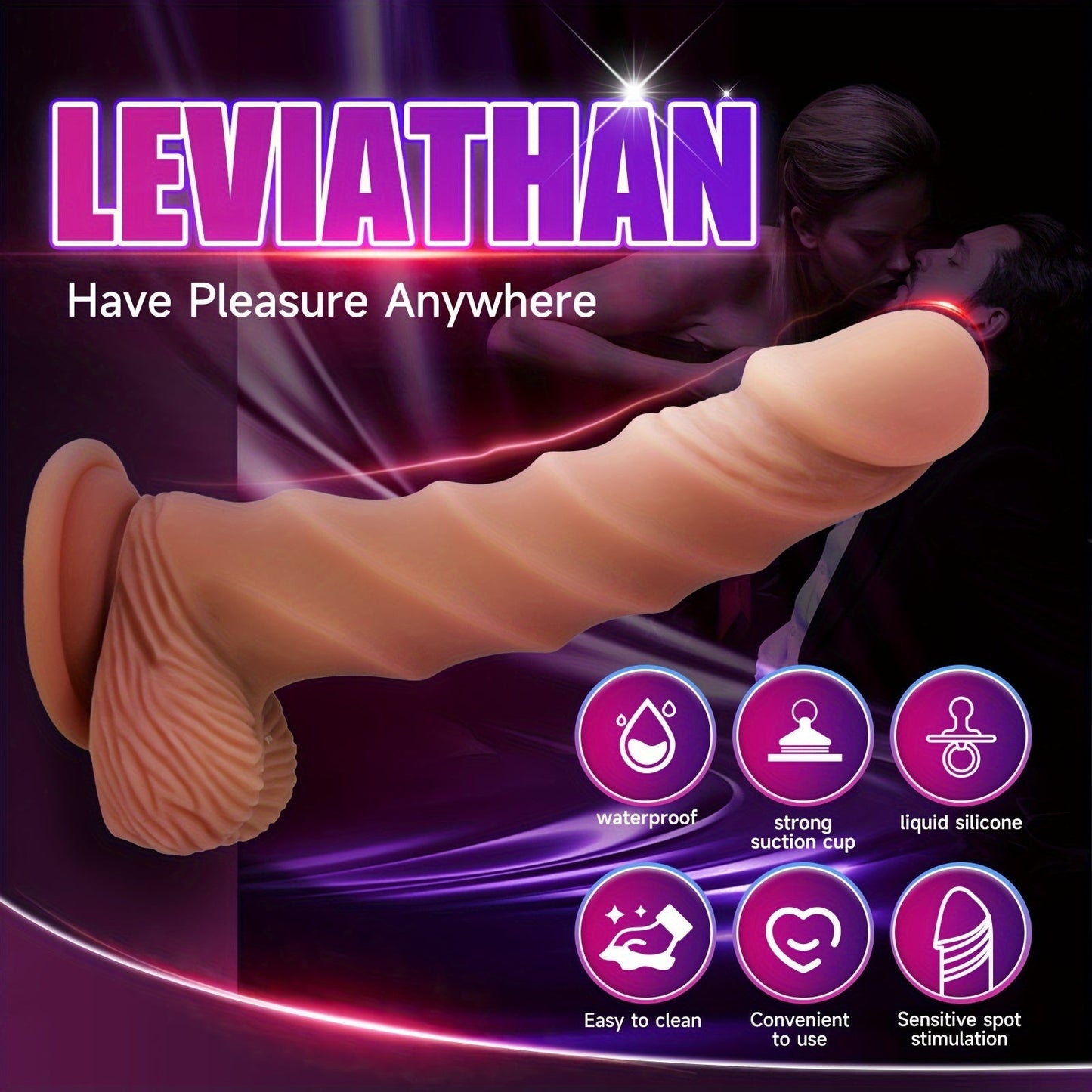 8.07 Realistic Personal massager With Suction Cup - G-Spot Stimulating. Waterproof Tpe Material. Latex-Free. Ideal For Homosexual Couples & Vaginal/Anal Play