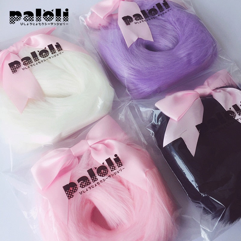 100%Handmade Lovely Japanese Soft Fox Tail Bow Silicone Butt Anal Plug Erotic Cosplay Accessories Adult Sex Toys for Couples