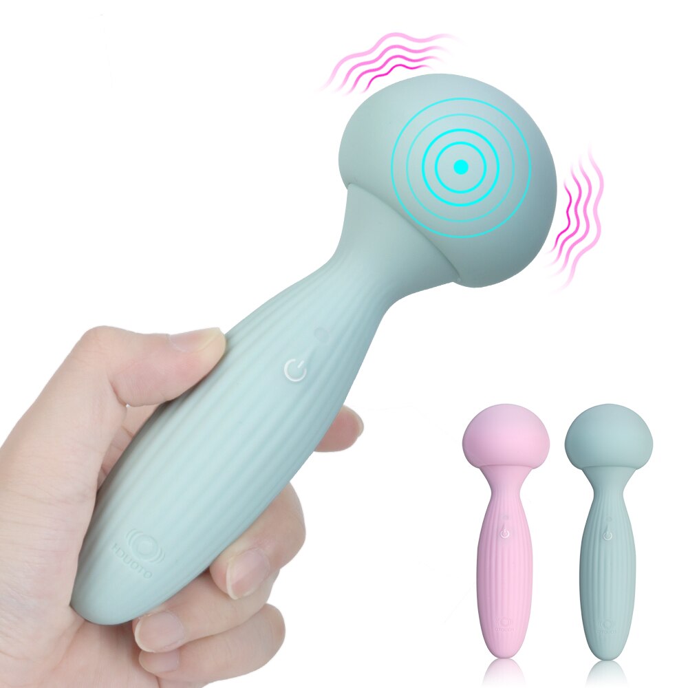 16CM Sexy Mushroom Vibrator for Women Clitoris Stimulator Anal Butt Plug Female Masturbator Erotic Sex Toy