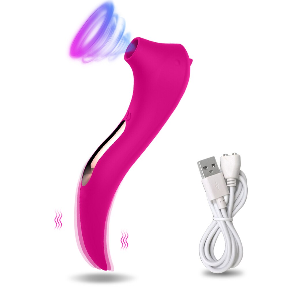 2 มอเตอร์ Clit Sucker Vibrator เครื่องกระตุ้นหัวนมและคลิตอริสอันทรงพลัง G-Spot Massager Dildo ของเล่นทางเพศสำหรับผู้หญิง สินค้าสำหรับผู้ใหญ่