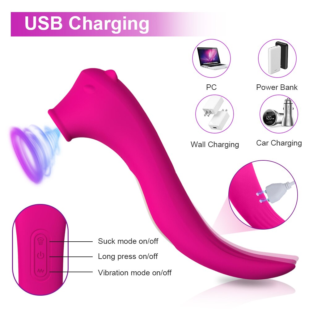 2 มอเตอร์ Clit Sucker Vibrator เครื่องกระตุ้นหัวนมและคลิตอริสอันทรงพลัง G-Spot Massager Dildo ของเล่นทางเพศสำหรับผู้หญิง สินค้าสำหรับผู้ใหญ่