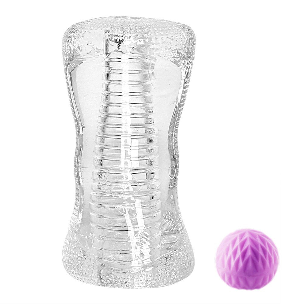 Vacuum-controlled artificial vagina for men, "vagina in a can".
