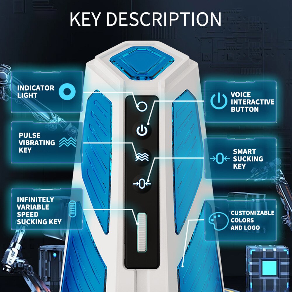 A vibrator for men, a sex toy vibrator for exercising the vagina vacuum cup.