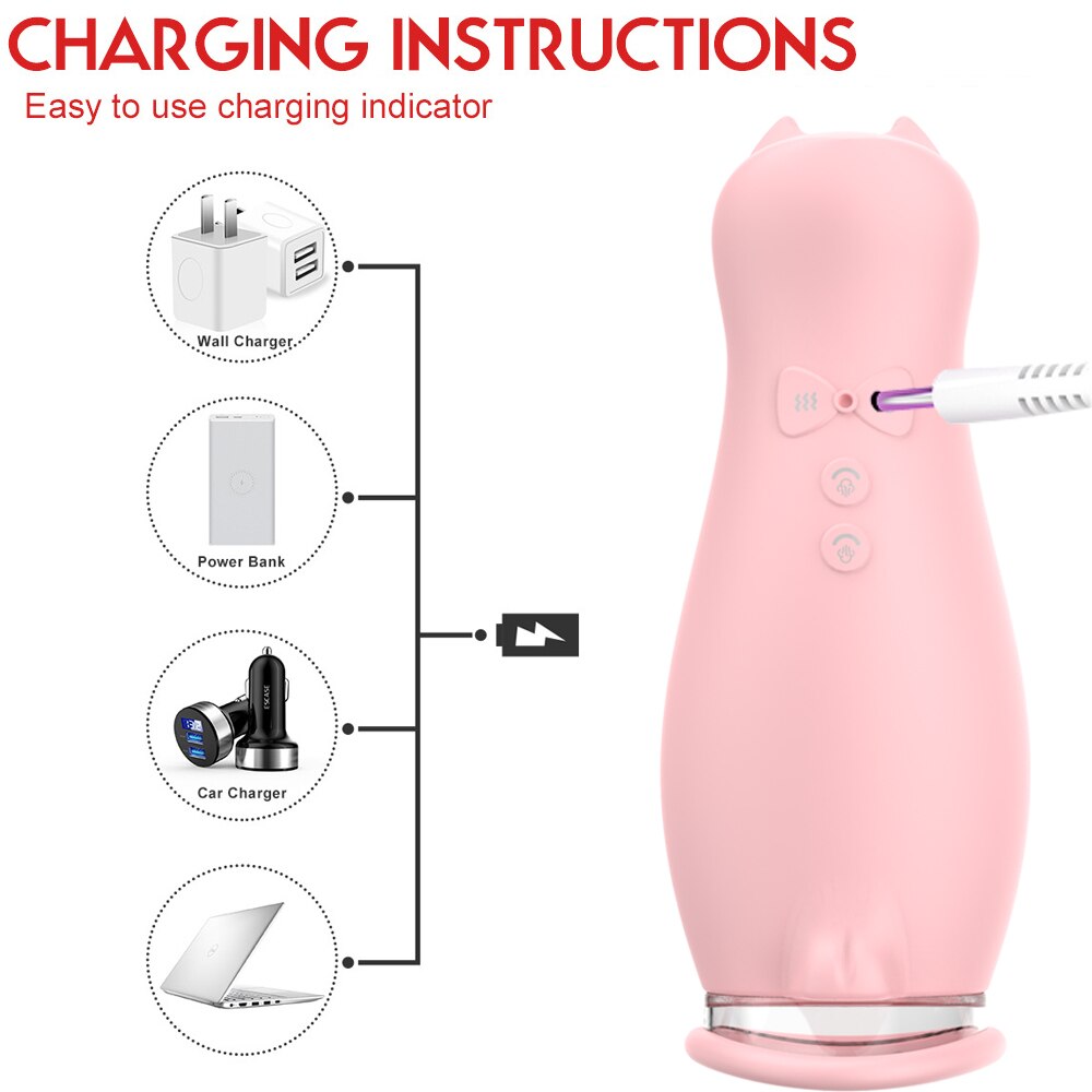 Rose Tongue Bite Vibrator, Vaginal Suction Vibrator, Clitoris Stimulator Sex Toy, Intimate Products for Women