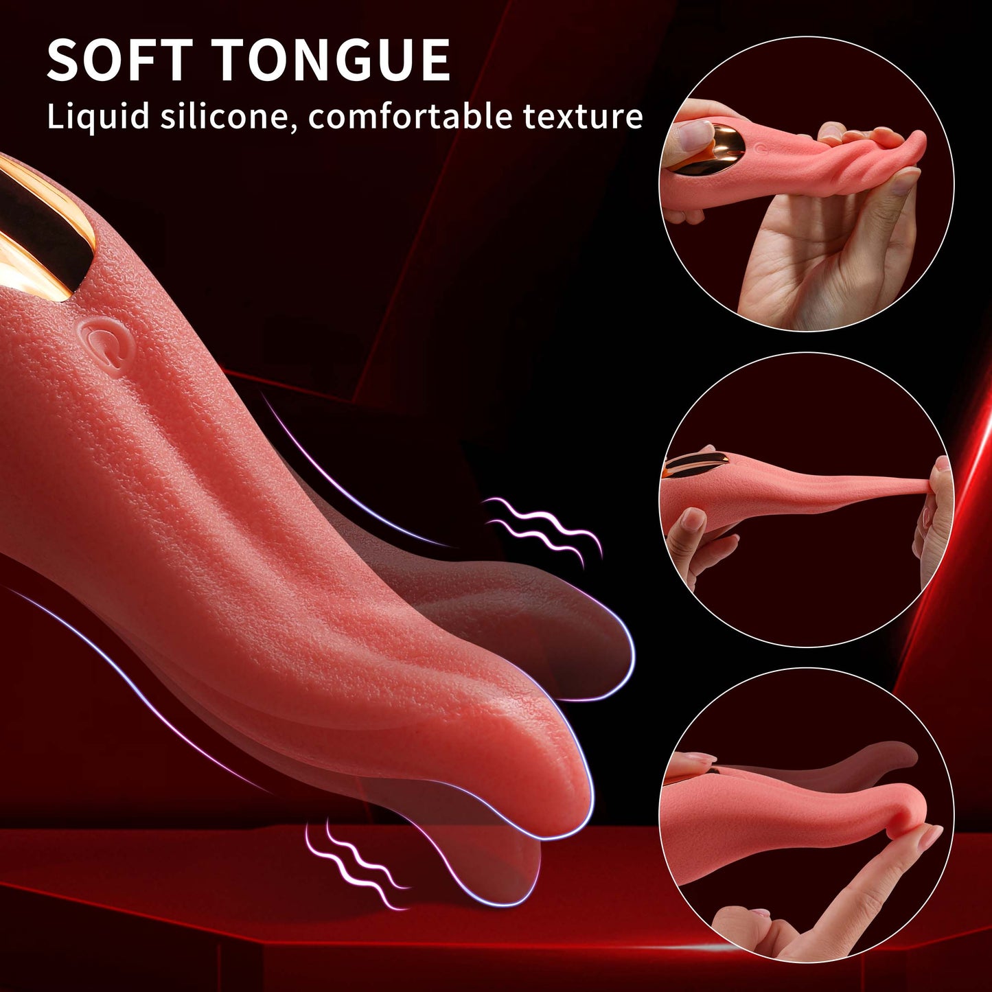 Female Vibrator Clitoral Stimulator Nipple Oral G Spot Vaginal Massager Stimulating Adult Product Sex Toy