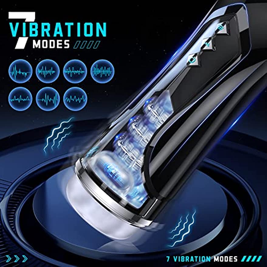 Automatic Masturbation Cup For Men For Penis Stimulation Vibrating 7 Times By Hand Vibrating 7 Times