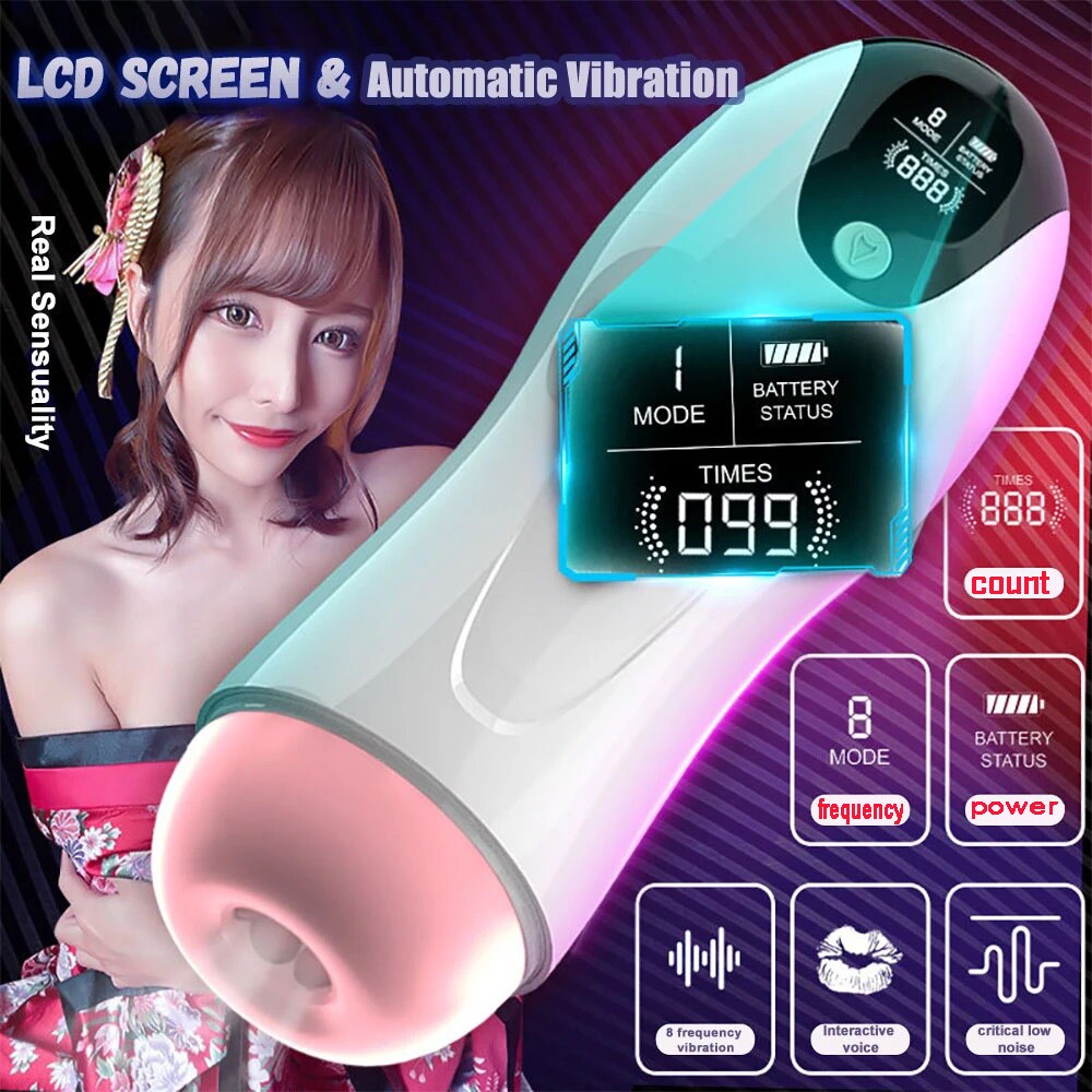 Male Vibrator Sex Toy Mini Vibrating Realistic Vagina Pocket Pussy