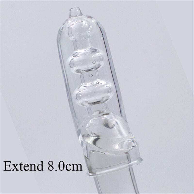 3 Sizes Reusable Lengthen Penis Enlargement Extend  Penis Extension Sleeves  Extender Sex Toys for Men Bondage Gear Sex Shop