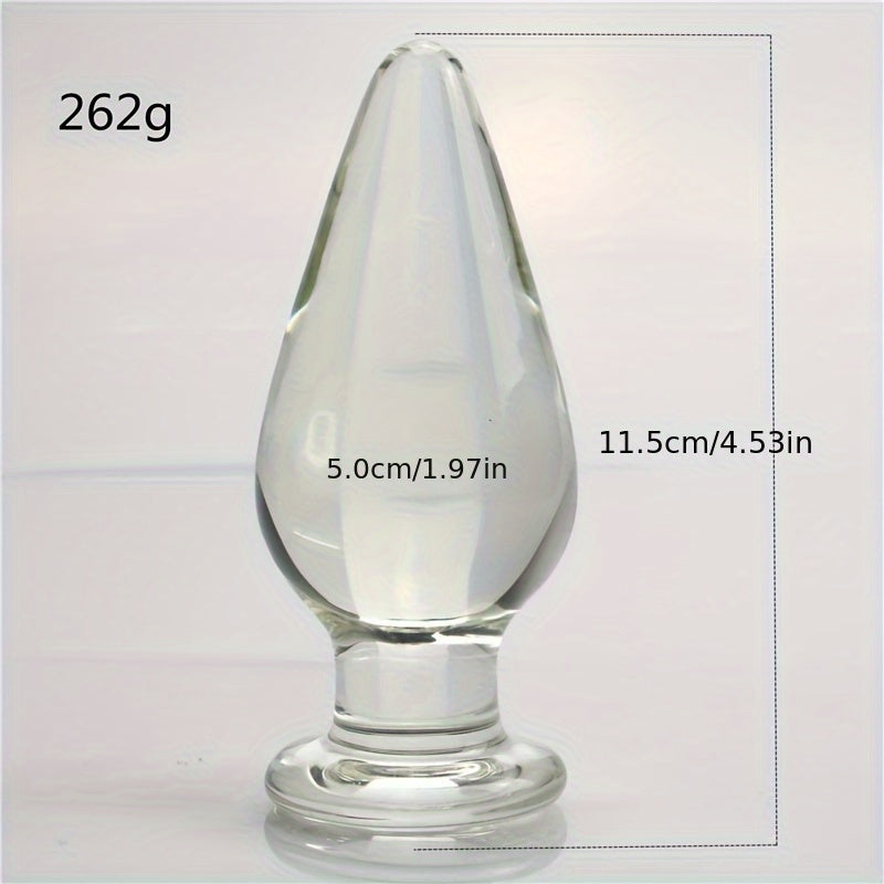 5cm Glass Anal Plug for Adult Use. Female and Male Anal Expansion. Masturbation. and Sexual Intercourse Products