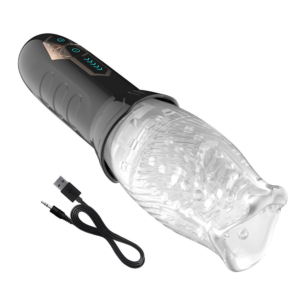 Vibrator for Men Adult Sex Toy 360° Soft Silicone Vibrator Sex Toy Delay Ejaculation Penis Erotic for Men
