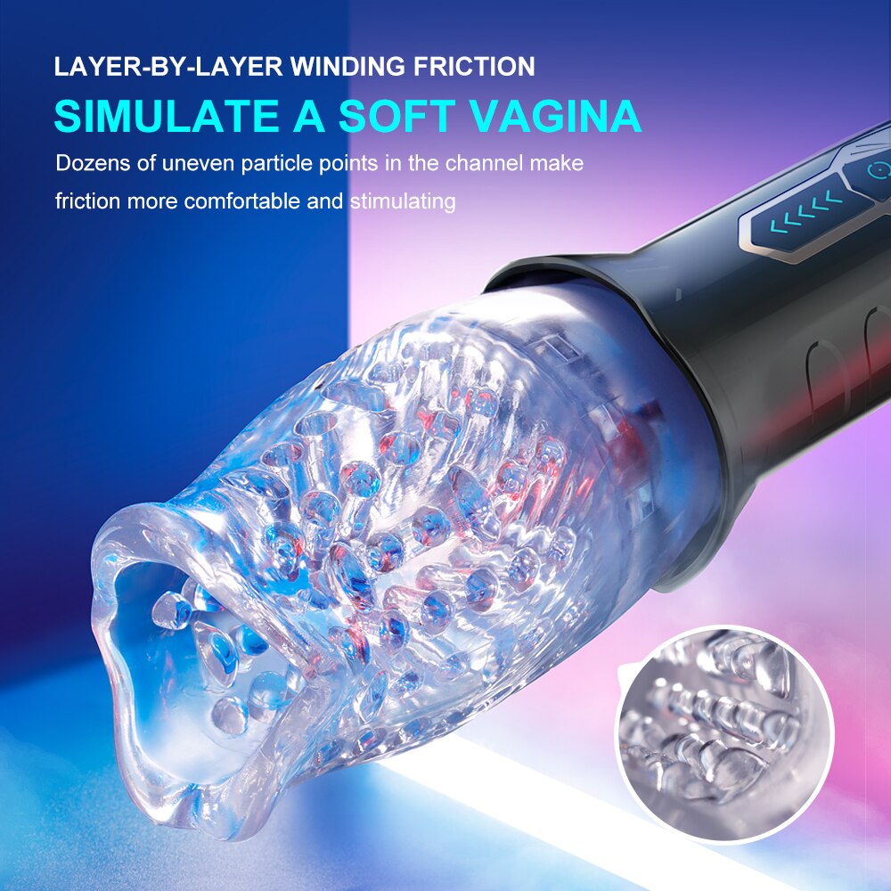 Vibrator for Men Adult Sex Toy 360° Soft Silicone Vibrator Sex Toy Delay Ejaculation Penis Erotic for Men
