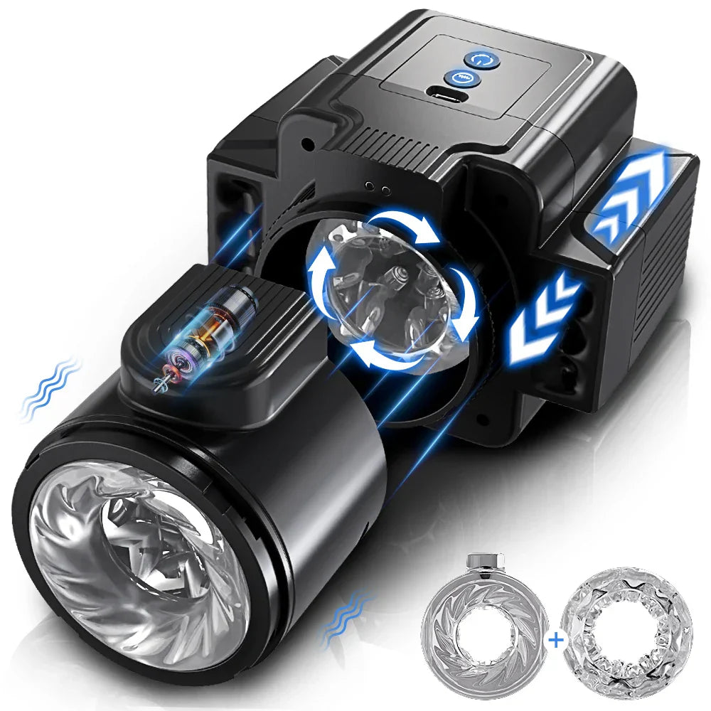 Retractable Male Masturbator Automatic Piston Masturbator For Men Adult Sex Toys
