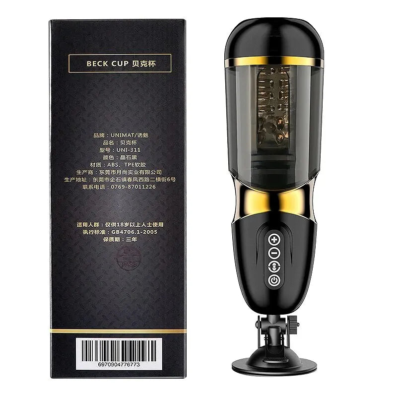 Automatic Rotating Pussy for Men Silicone Self-Pleasure Masturbation Cup 10*10 Modes Sex Toy Realistic Vagina for Adult Men