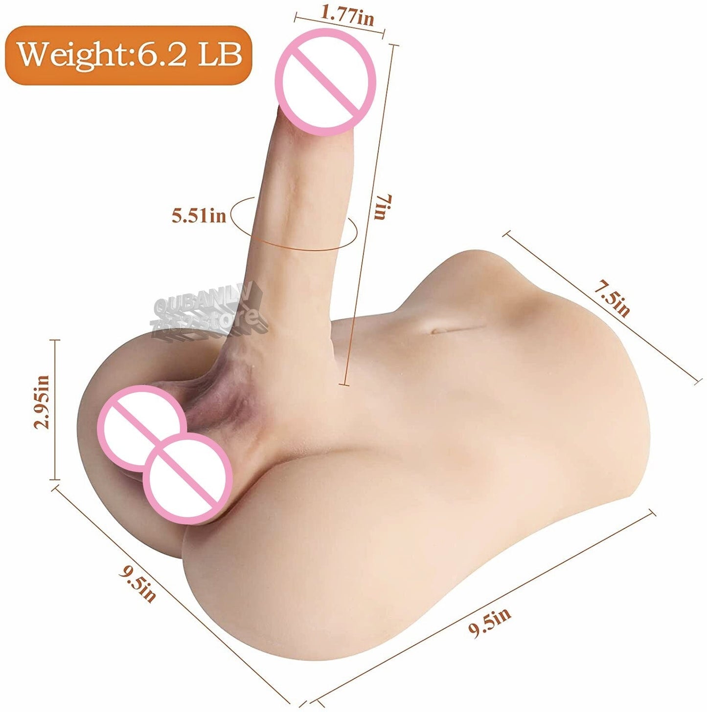 3D Silicon Dildo Penis Doll Sexy Toys For Men Women Gay Half Body Love Doll Long Big Dildo