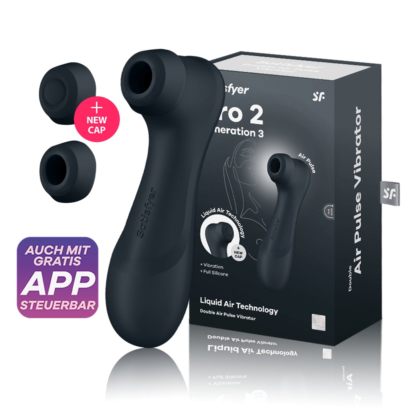 Satisfyer Vibrating App3 เครื่องสั่นสำหรับผู้หญิง ของเล่นทางเพศสำหรับคลิทอริส Pro2 ร้านขายของเล่นผู้ใหญ่