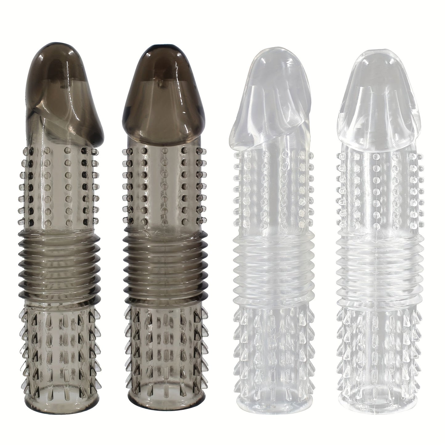 ของเล่นทางเพศสำหรับผู้ใหญ่ชายแบบคริสตัล ปลอกสวมอวัยวะเพศชาย ปลอกเพิ่มขนาดอวัยวะเพศชาย นำกลับมาใช้ใหม่ได้ ช่วยชะลอการหลั่ง เพิ่มความสนุกและความตื่นเต้นสำหรับชาย หญิง และคู่รัก