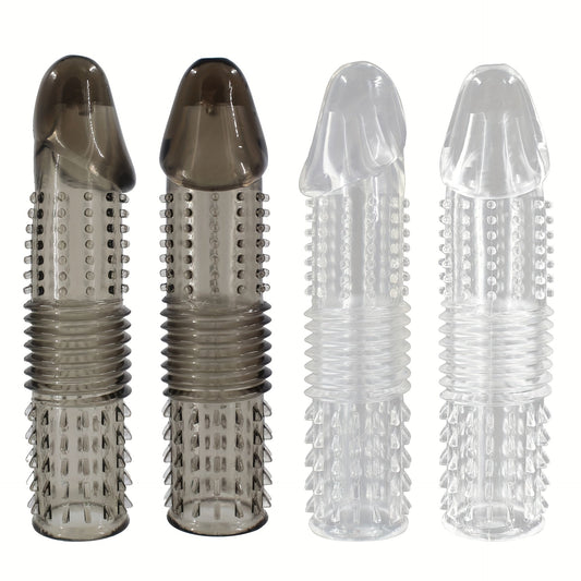 ของเล่นทางเพศสำหรับผู้ใหญ่ชายแบบคริสตัล ปลอกสวมอวัยวะเพศชาย ปลอกเพิ่มขนาดอวัยวะเพศชาย นำกลับมาใช้ใหม่ได้ ช่วยชะลอการหลั่ง เพิ่มความสนุกและความตื่นเต้นสำหรับชาย หญิง และคู่รัก