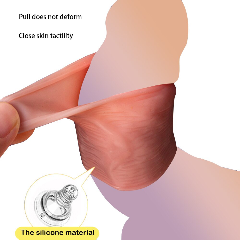 5PCS Foreskin Correction Penis Sleeve Cock Ring Glans Stimulate  Sex Toys for Men Delay Ejaculation Screw Shape Two Sizes