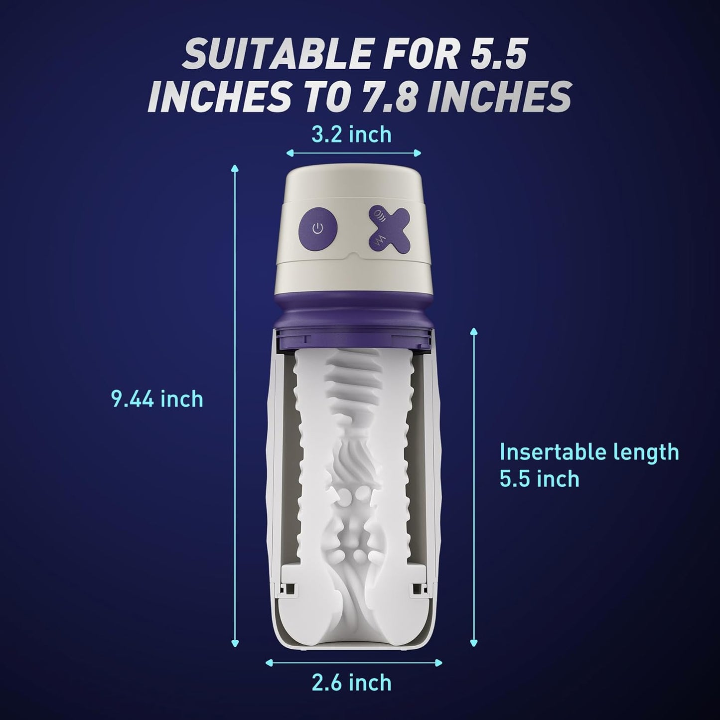 Automatic Male Masturbator.Male Masturbators Cup with 8 Vibrating & Sucking Modes. Pocket Sexual Juguetes Cup.Sucking Pussy Penis Suction Pump Sleeve. Electric Adult Sex Toys for Men Pleasure