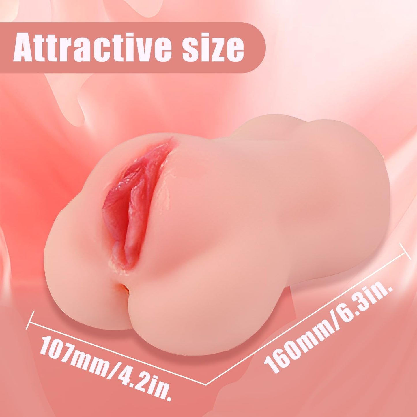 Male Masterburters Pocket Pussy Tight Silicone Blowjober Handsfree Underwear Men's Handheld Pocket Pussy Realistic Textured Pussies Pocket puzzy Silicone Pink A2