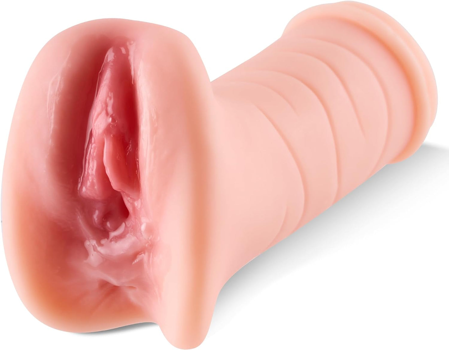กระบอกช่วยสำเร็จความใคร่ Pocket Pussy สำหรับผู้ชาย วัสดุเหมือนจริง มีพื้นผิวช่องคลอด ของเล่นผู้ใหญ่เหมือนจริงสำหรับผู้ชาย อุปกรณ์ช่วยสำเร็จความใคร่ขนาดเล็ก