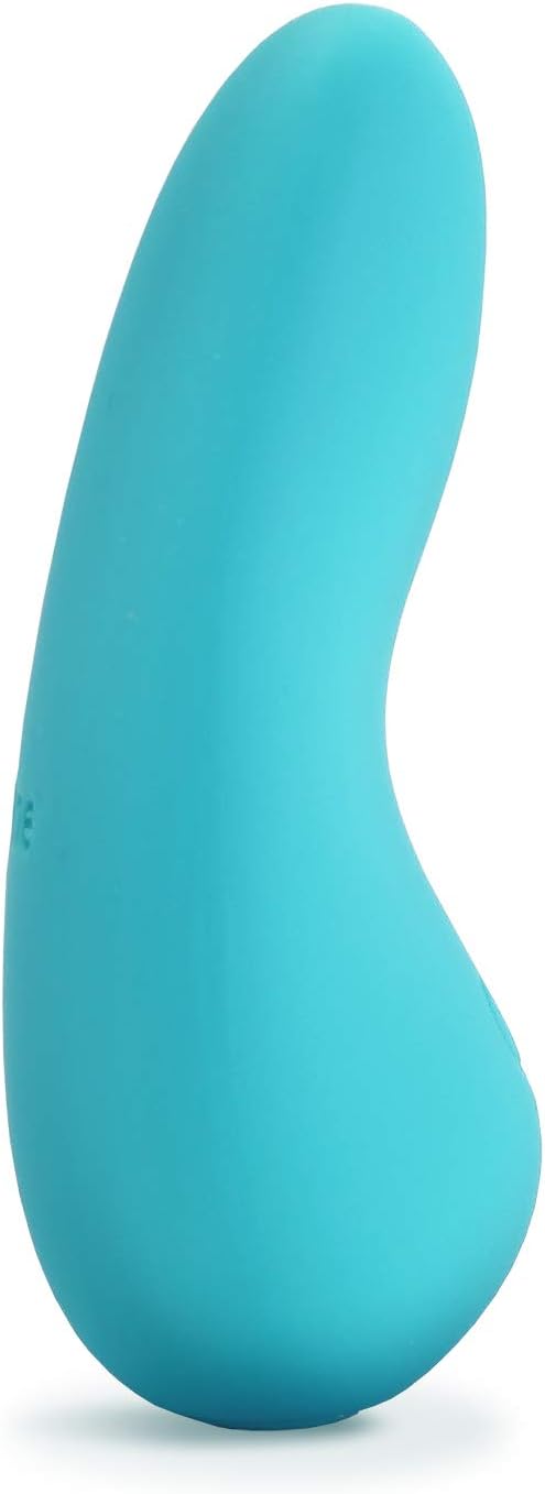 เครื่องสั่น plusOne Mini สำหรับผู้หญิง - ผลิตจากซิลิโคนที่ปลอดภัยต่อร่างกาย กันน้ำได้ 100% ชาร์จผ่าน USB ได้ - เครื่องนวดส่วนตัวพร้อมการตั้งค่าการสั่น 10 แบบ สีเขียวอมฟ้า
