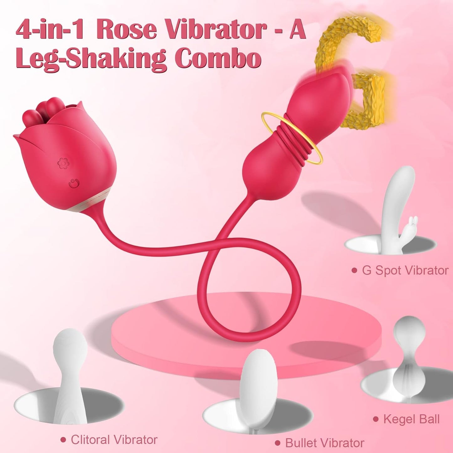 ของเล่นทางเพศ Rose Dildo Vibrator - กุหลาบของเล่นทางเพศ Dildos สอดใส่. เครื่องสั่น Fondling ของเล่นสำหรับผู้ใหญ่. เครื่องสั่นสำหรับผู้หญิง กระตุ้นคลิตอริส. อุปกรณ์กระตุ้นความสุขทางเพศสำหรับคู่รัก. Consoladores Vibradores