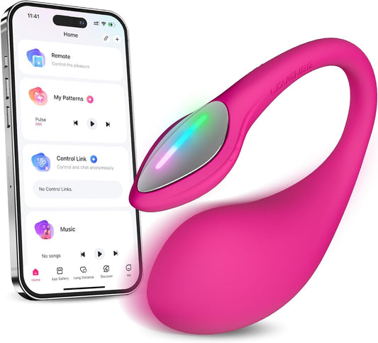 LOVENSE Lush 4 Remote Control G-spot Vibrator. Wearable Long Distance Adult Sex Toys