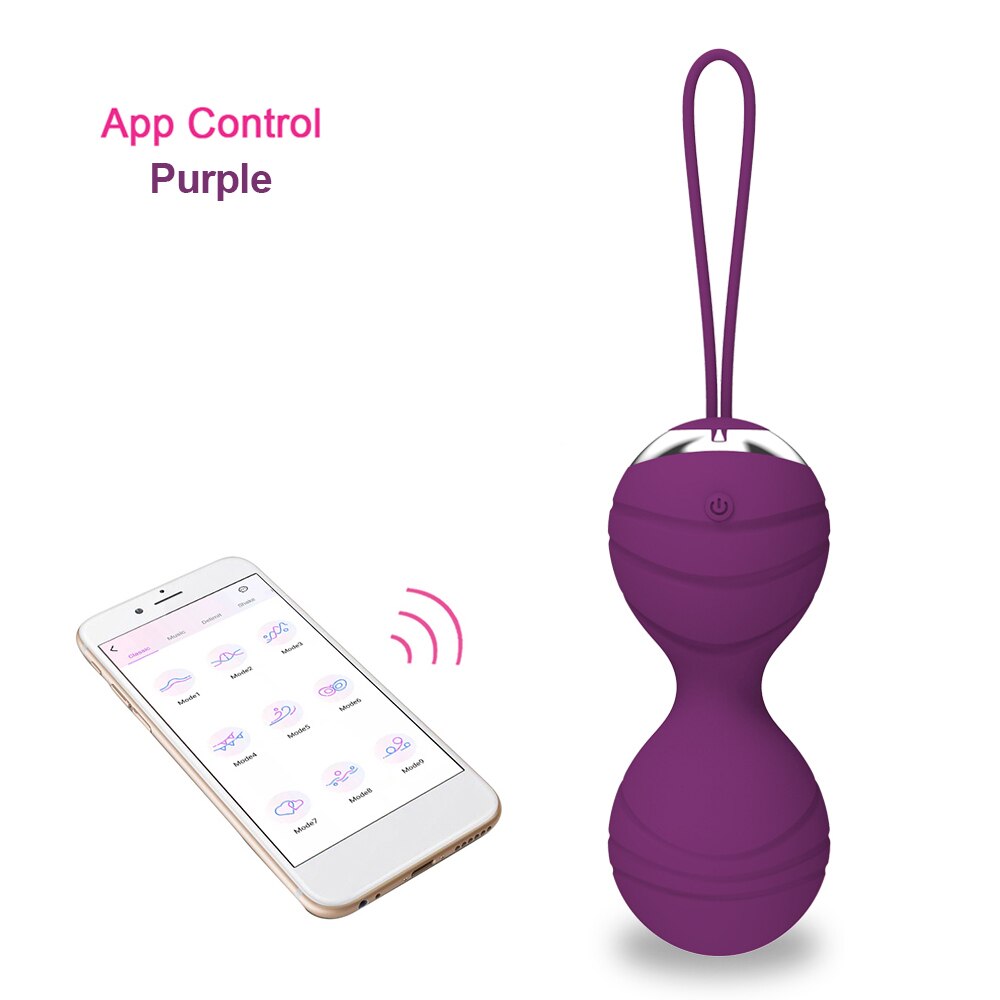 APP รีโมทควบคุมไข่สั่นแบบมีเชือกรูด รูปแบบลายเส้น อุปกรณ์สั่นสำหรับกระชับช่องคลอด อุปกรณ์สำเร็จความใคร่ ไวเบรเตอร์ ของเล่นทางเพศสำหรับผู้หญิง