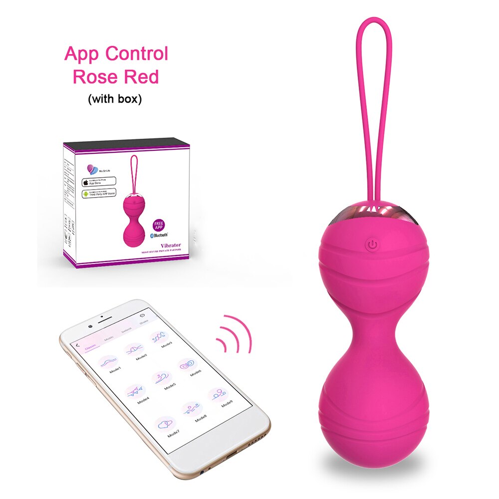 APP รีโมทควบคุมไข่สั่นแบบมีเชือกรูด รูปแบบลายเส้น อุปกรณ์สั่นสำหรับกระชับช่องคลอด อุปกรณ์สำเร็จความใคร่ ไวเบรเตอร์ ของเล่นทางเพศสำหรับผู้หญิง