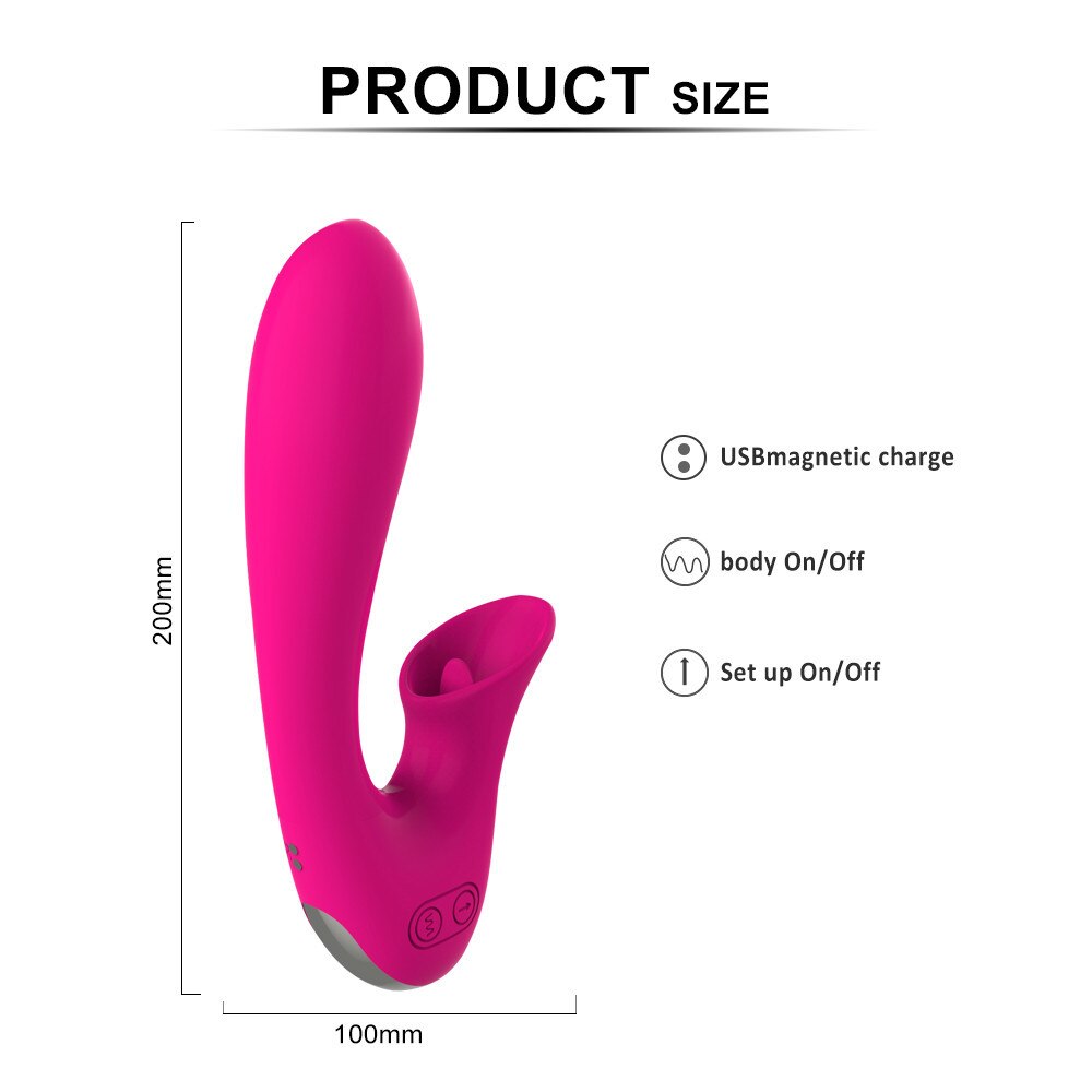 Abhoth Tongue Lick เครื่องสั่นลิ้นสำหรับผู้หญิง 12 สปีด เครื่องนวดไฟฟ้า AV จุด G เครื่องสั่นสำหรับผู้หญิง ของเล่นเซ็กซี่สำหรับผู้ใหญ่ 18+