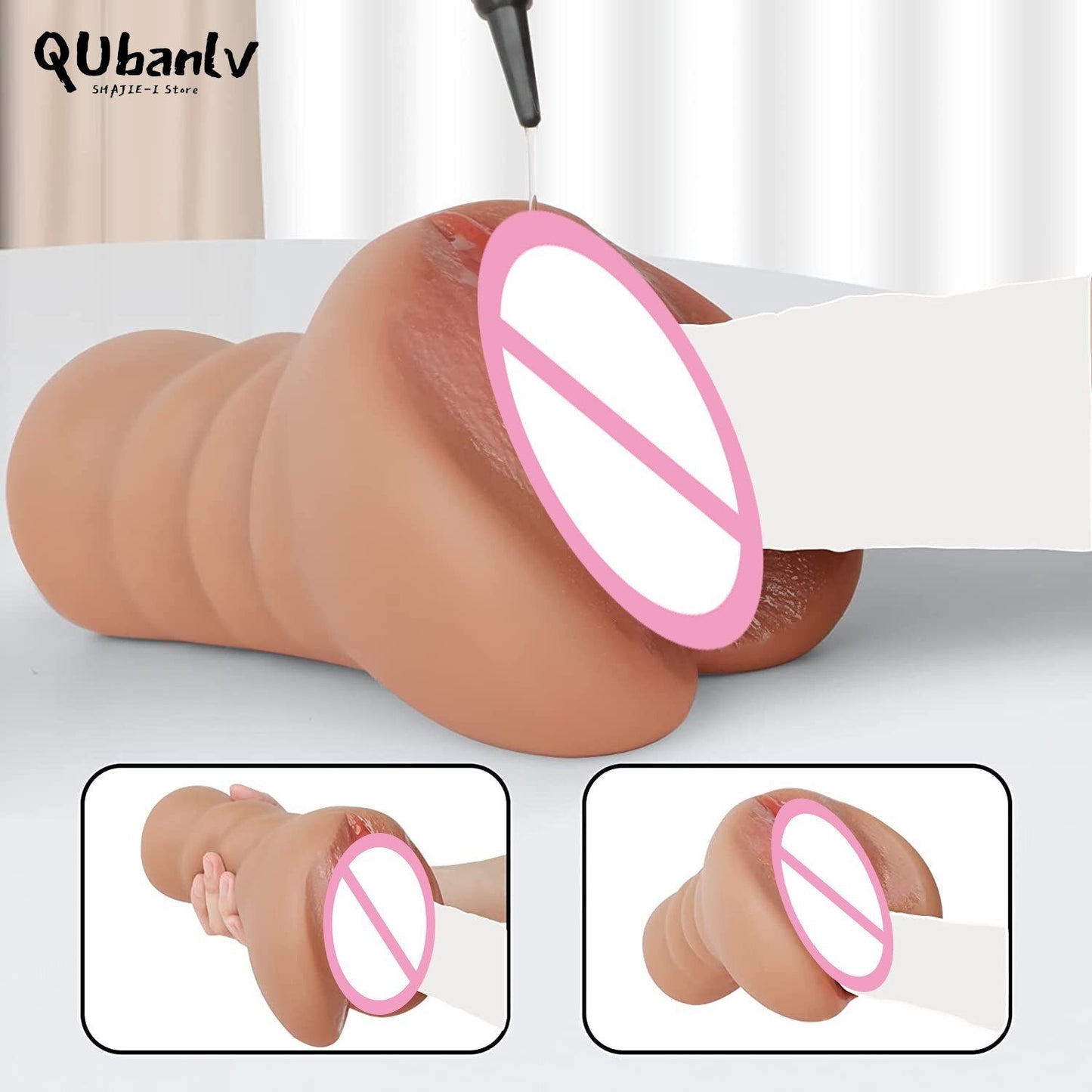 จำลองพ็อกเก็ตหีเซ็กซ์ทอยผู้ชาย Alat Mastrubasi ซิลิโคนจริงช่องคลอดประดิษฐ์ Anal Sex ผลิตภัณฑ์สำหรับผู้ใหญ่ของเล่น Xxx
