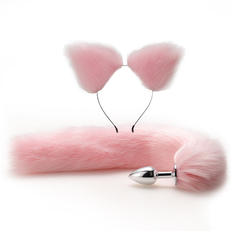 Anal Toys Tail Plug In The Ass Metal Butt Plug for Women Fox Tail Erotic Sex Shop Anal Dilator Buttplug Adults Goods for Couples