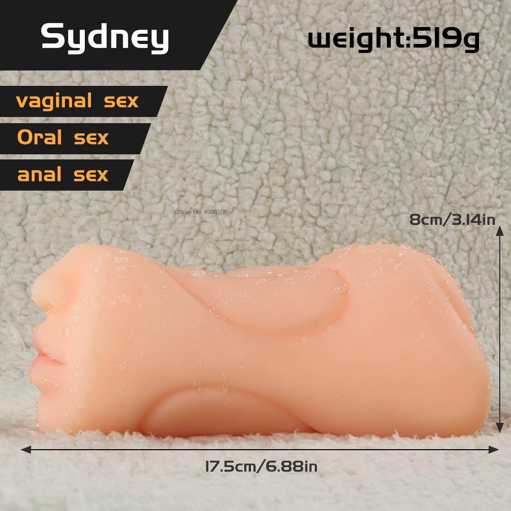 ช่องคลอด Anal อมควยของเล่นสำหรับผู้ใหญ่หีคู่มือเพศเร้าอารมณ์เครื่องที่สมจริงช่องปากด้วยลิ้นชายอวัยวะเพศชาย Masturbators