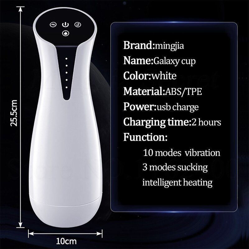 Automatic Sucking Vibrating Heating Male Masturbator Cup Real Vacuum Stimulator Oral Blowjob Vaginal Machine Sex Toys for Men