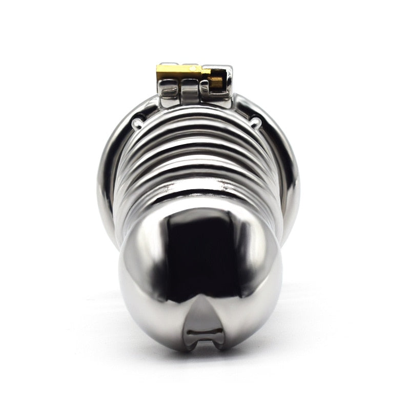 BDSM Adult Sex Toys Penis Cage Dick Ring Chastity Fetish Gay Slave Penis Extender Stainless Steel CB Lock Leten Scrotum