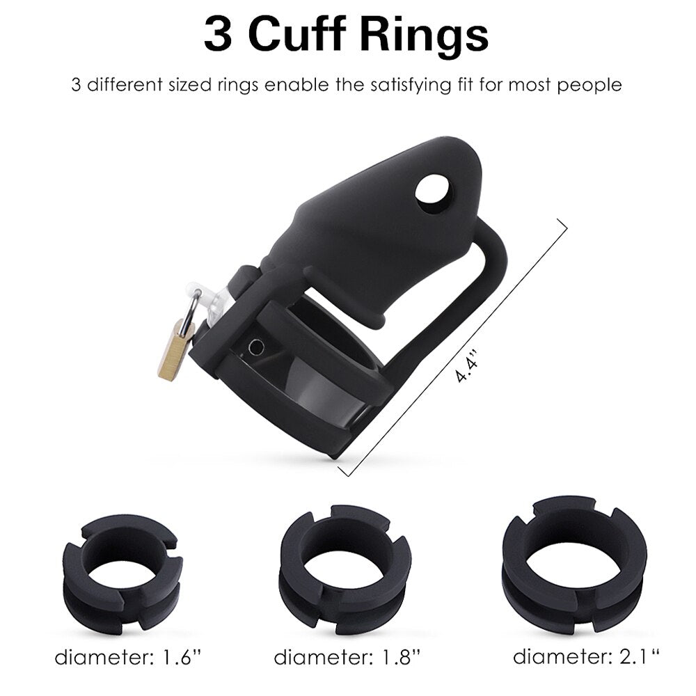 CHASTE BIRD 3D Printed Minus/Plus Cage Male Chastity Device Double-Arc Cuff Penis Ring Cock Belt Erotic Sex Toys for Men