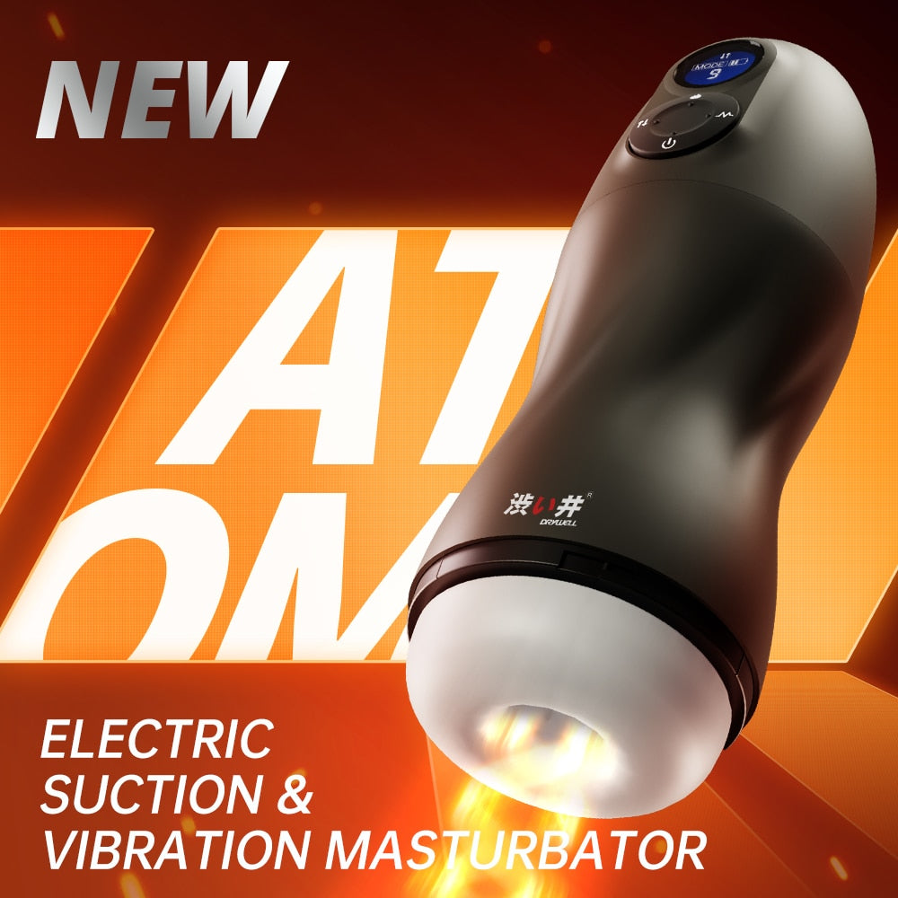 DRYWELL หุ่นยนต์เพศอัจฉริยะสำหรับผู้ชาย ดูดออรัลเซ็กซ์ Masturbator ชายอัตโนมัติ 9 โหมดการดูด & 9 โหมดการสั่นสะเทือน & 1 โหมดบูสต์ ฟังก์ชั่นทำความร้อน หญิงแท้คราง สินค้าสำหรับผู้ใหญ่สำหรับผู้ชาย