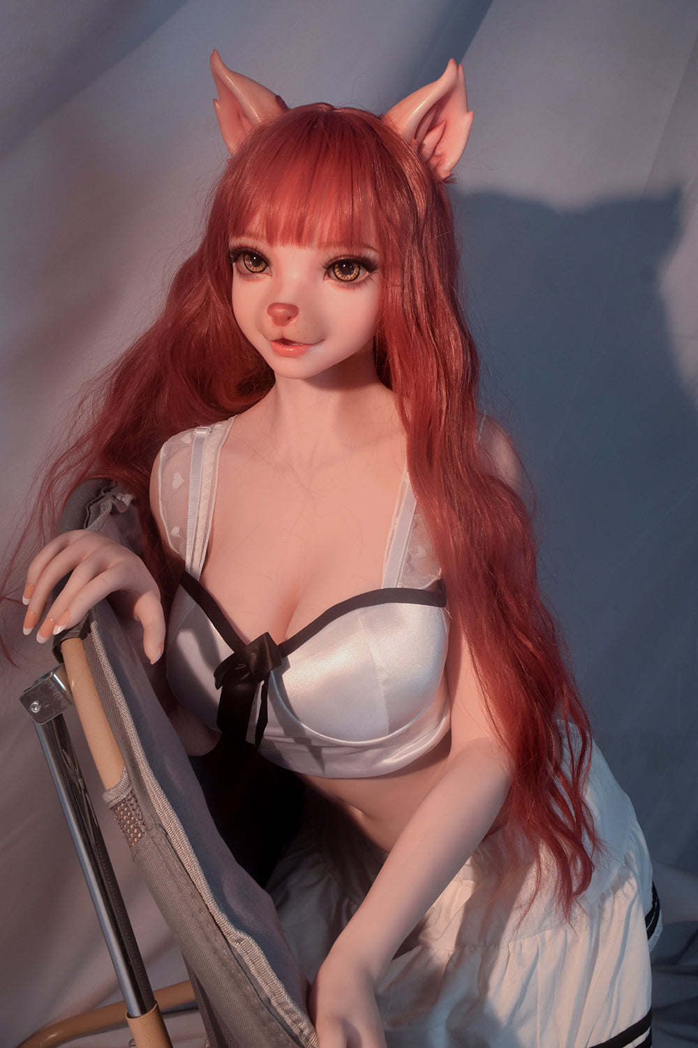 Neko 150cm Full Silicone Furry Cat Hentai Sex Doll With Small Boobs NO.1116