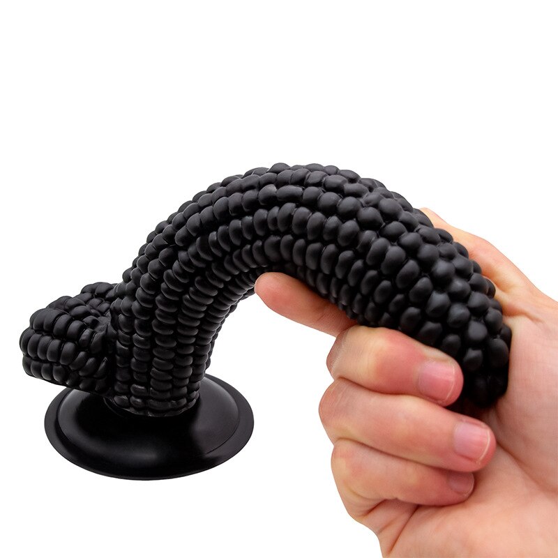 Real Corn Silicone Dildo Anal Plug Suction Cup Vegetable Dildo Sex Toy for Women Vaginal Massage G-Spot Masturbator Good