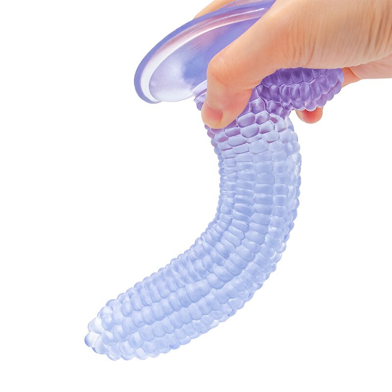 Real Corn Silicone Dildo Anal Plug Suction Cup Vegetable Dildo Sex Toy for Women Vaginal Massage G-Spot Masturbator Good