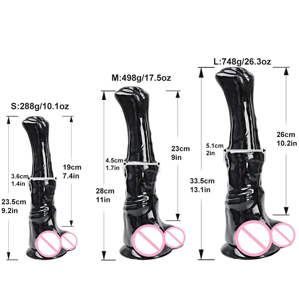 ม้ายักษ์ Dildo สมจริงอวัยวะเพศชาย Cock หญิง Masturbator สัตว์ Dildo Anal Plug ของเล่นสำหรับผู้ใหญ่18เพศของเล่นสำหรับผู้ชายผู้หญิงเลสเบี้ยน