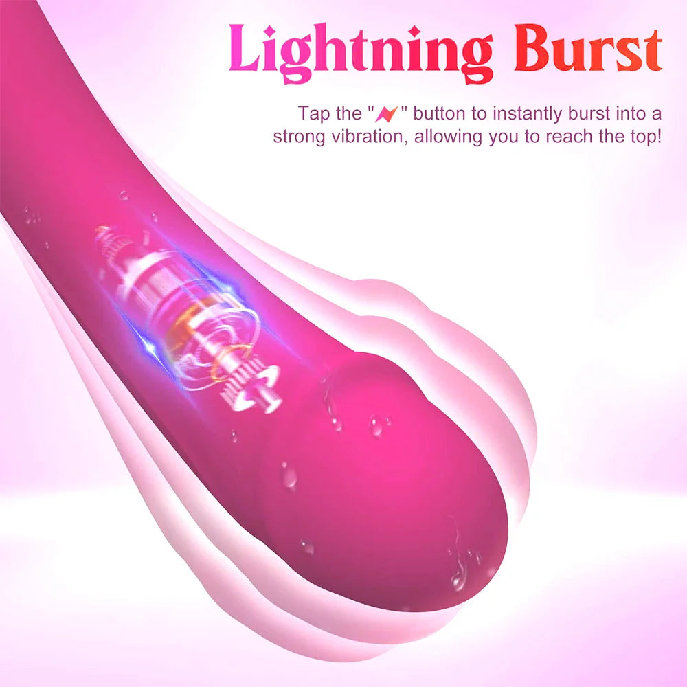 Dildo Vibrator สำหรับผู้หญิง, Clit Stimulator, ซิลิโคน G Spot ช่องคลอด Anal Vibrator, ผู้หญิง Masturbator, ผู้ใหญ่เซ็กซ์ทอยสำหรับผู้หญิง