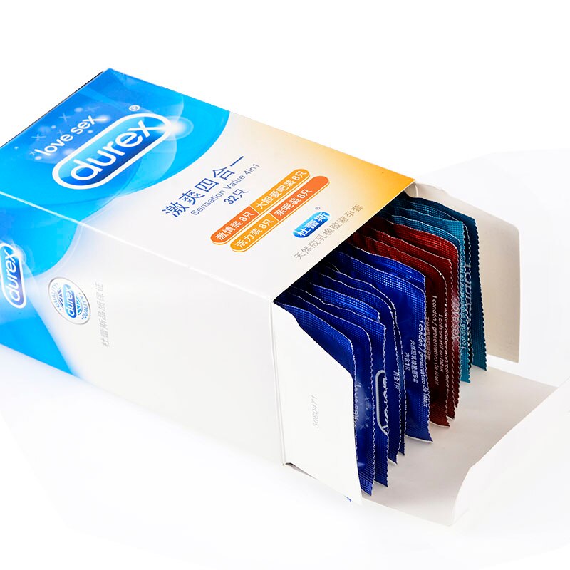 ถุงยางอนามัย Durex Ultra Thin ยางธรรมชาติ ปลอกสวมอวัยวะเพศชาย ชนิดคละ 4 แบบ เพิ่มความสุขพิเศษ หล่อลื่น ถุงยางอนามัย ของเล่นทางเพศสำหรับผู้ชาย