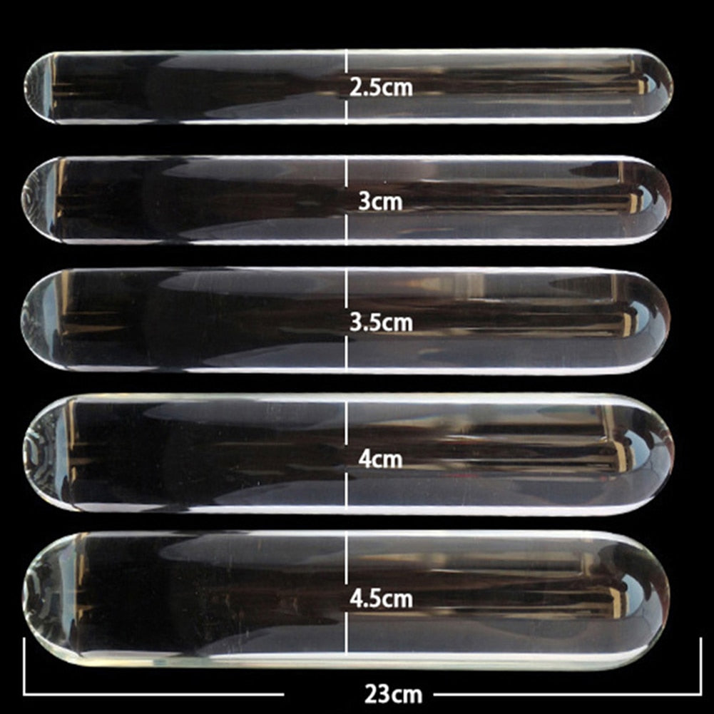 Female Masturbation Huge Faux Crystal Glass Butt Plug Dildo Rod Massage Stick Clitoral Stimulator Adult Sex Toy