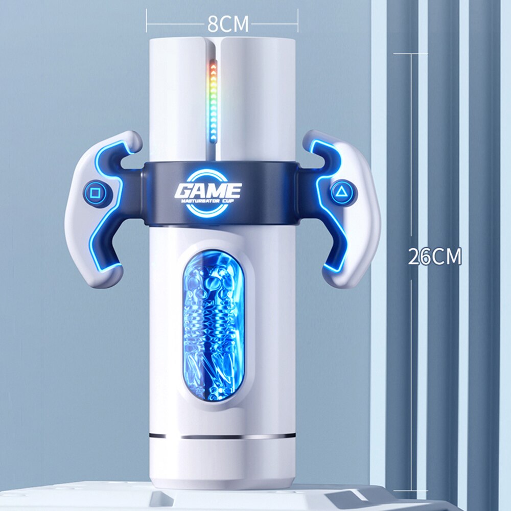 Automatic Male Stroker Vibrator for Men Deep Throat Oral Vaginal Sucking Sex Toys 18+